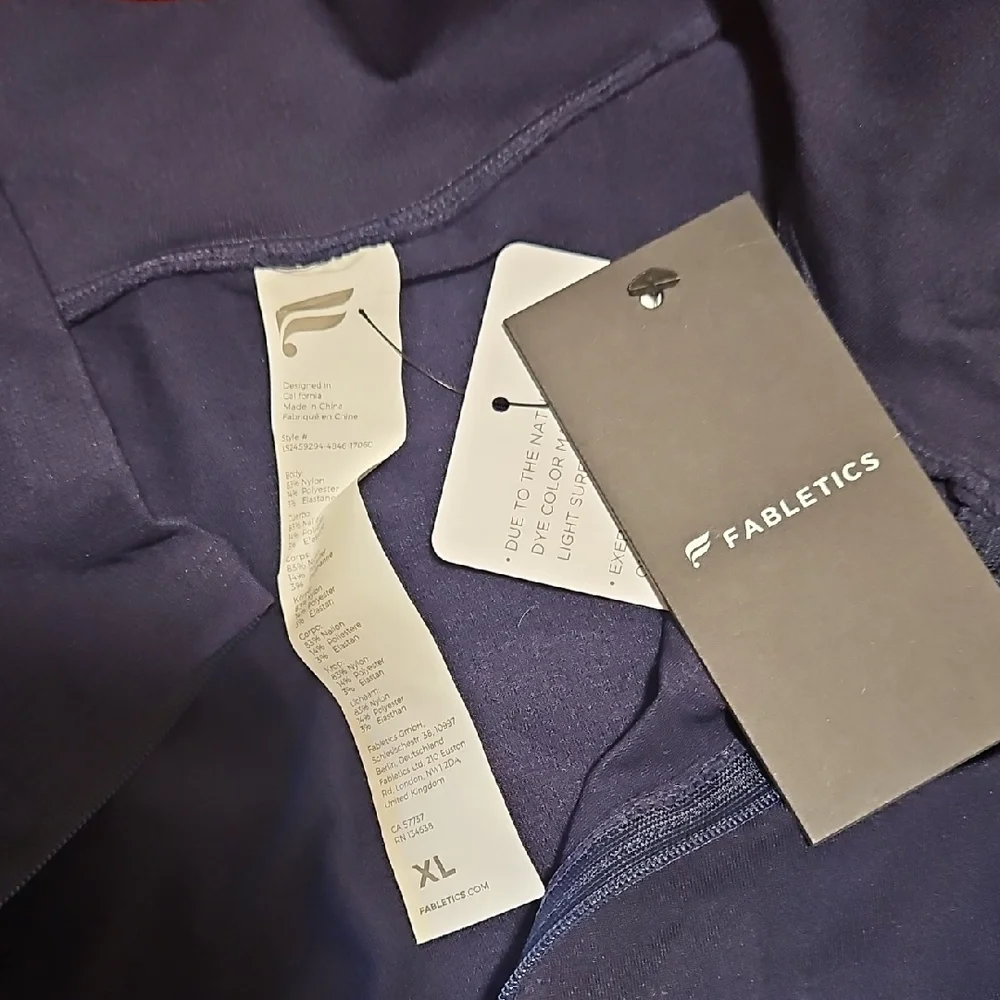 Fabletics Deep Blue Half-Zip Pullover - Picture 2 of 4